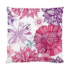 Violet Floral Pattern Standard Cushion Case (one Side) by Cemarart