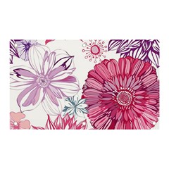 Violet Floral Pattern Banner And Sign 5  X 3  by Cemarart