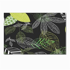 Leaves Floral Pattern Nature Postcards 5  X 7  (pkg Of 10) by Cemarart