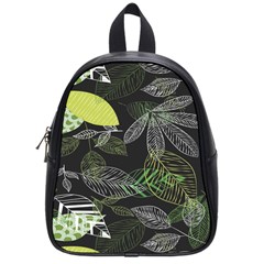 Leaves Floral Pattern Nature School Bag (small) by Cemarart