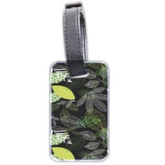 Leaves Floral Pattern Nature Luggage Tag (two Sides) by Cemarart