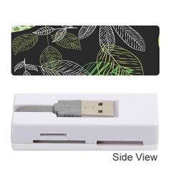 Leaves Floral Pattern Nature Memory Card Reader (stick) by Cemarart