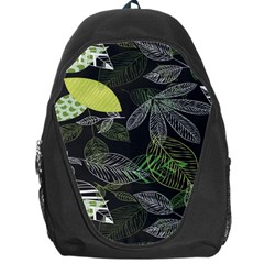 Leaves Floral Pattern Nature Backpack Bag by Cemarart