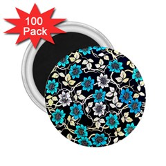 Blue Flower Floral Flora Naure Pattern 2 25  Magnets (100 Pack)  by Cemarart