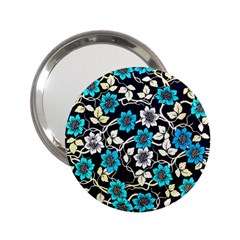 Blue Flower Floral Flora Naure Pattern 2 25  Handbag Mirrors by Cemarart