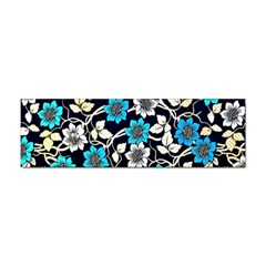 Blue Flower Floral Flora Naure Pattern Sticker Bumper (100 Pack) by Cemarart