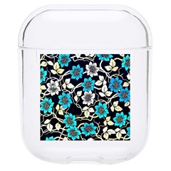 Blue Flower Floral Flora Naure Pattern Hard Pc Airpods 1/2 Case by Cemarart