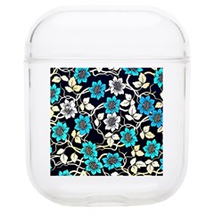 Blue Flower Floral Flora Naure Pattern Soft Tpu Airpods 1/2 Case by Cemarart