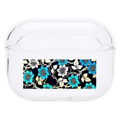 Blue Flower Floral Flora Naure Pattern Hard Pc Airpods Pro Case