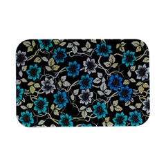 Blue Flower Floral Flora Naure Pattern Open Lid Metal Box (silver)   by Cemarart