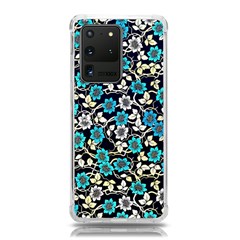 Blue Flower Floral Flora Naure Pattern Samsung Galaxy S20 Ultra 6 9 Inch Tpu Uv Case by Cemarart