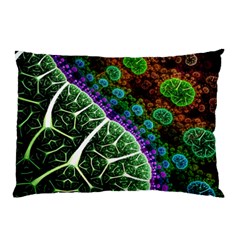 Digital Art Fractal Abstract Artwork 3d Floral Pattern Waves Vortex Sphere Nightmare Pillow Case by Cemarart