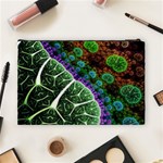 Digital Art Fractal Abstract Artwork 3d Floral Pattern Waves Vortex Sphere Nightmare Cosmetic Bag (Large) Back