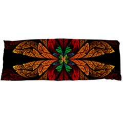 Fractal Floral Flora Ring Colorful Neon Art Body Pillow Case Dakimakura (two Sides) by Cemarart