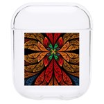 Fractal Floral Flora Ring Colorful Neon Art Hard PC AirPods 1/2 Case Front