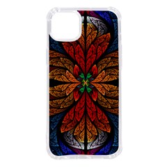 Fractal Floral Flora Ring Colorful Neon Art Iphone 14 Plus Tpu Uv Print Case by Cemarart