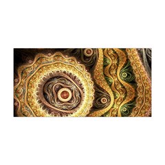 Fractal Floral Ornament Wave Vintage Retro Yoga Headband by Cemarart