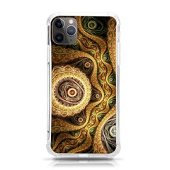 Fractal Floral Ornament Wave Vintage Retro Iphone 11 Pro Max 6 5 Inch Tpu Uv Print Case by Cemarart