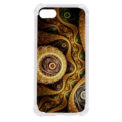 Fractal Floral Ornament Wave Vintage Retro Iphone Se by Cemarart