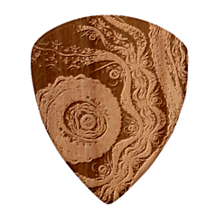 Fractal Floral Ornament Wave Vintage Retro Wood Guitar Pick (set Of 10)