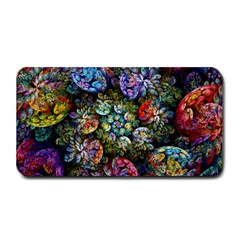 Floral Fractal 3d Art Pattern Medium Bar Mat by Cemarart