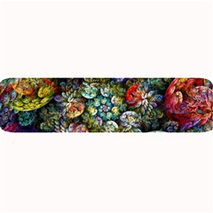 Floral Fractal 3d Art Pattern Large Bar Mat by Cemarart