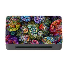 Floral Fractal 3d Art Pattern Memory Card Reader With Cf by Cemarart