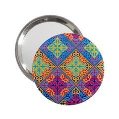 Colorful Flora Flora Kazakh Pattern 2.25  Handbag Mirrors