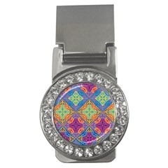 Colorful Flora Flora Kazakh Pattern Money Clips (CZ) 