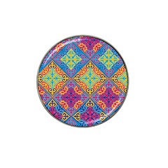 Colorful Flora Flora Kazakh Pattern Hat Clip Ball Marker