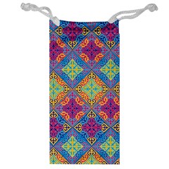 Colorful Flora Flora Kazakh Pattern Jewelry Bag