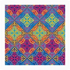 Colorful Flora Flora Kazakh Pattern Medium Glasses Cloth (2 Sides)