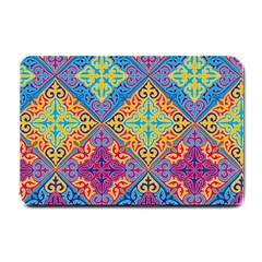 Colorful Flora Flora Kazakh Pattern Small Doormat