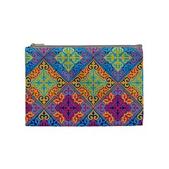 Colorful Flora Flora Kazakh Pattern Cosmetic Bag (Medium)