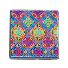 Colorful Flora Flora Kazakh Pattern Memory Card Reader (Square 5 Slot)