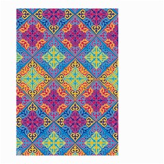 Colorful Flora Flora Kazakh Pattern Small Garden Flag (Two Sides)