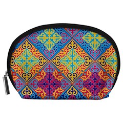 Colorful Flora Flora Kazakh Pattern Accessory Pouch (Large)