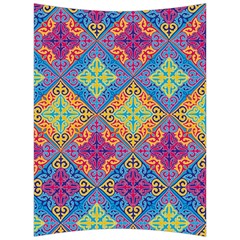 Colorful Flora Flora Kazakh Pattern Back Support Cushion