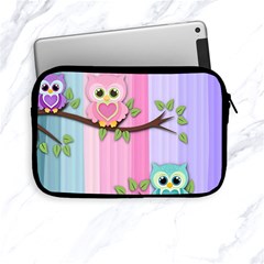 Owls Family Stripe Tree Apple Ipad Mini Zipper Cases by Bedest