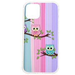 Owls Family Stripe Tree Iphone 12 Pro Max Tpu Uv Print Case