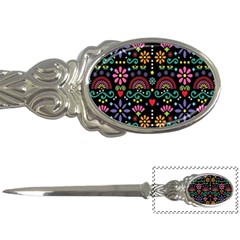 Mexican Folk Art Seamless Pattern Letter Opener by Bedest