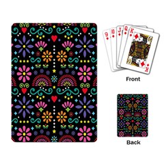 Mexican Folk Art Seamless Pattern Playing Cards Single Design (rectangle)