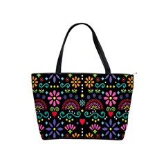 Mexican Folk Art Seamless Pattern Classic Shoulder Handbag by Bedest