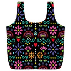 Mexican Folk Art Seamless Pattern Full Print Recycle Bag (xl) by Bedest