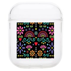 Mexican Folk Art Seamless Pattern Soft Tpu Airpods 1/2 Case by Bedest