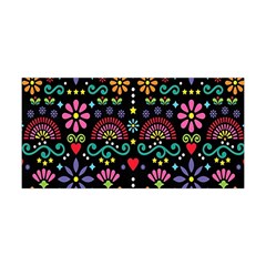 Mexican Folk Art Seamless Pattern Yoga Headband by Bedest