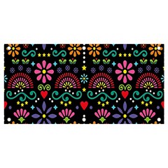 Mexican Folk Art Seamless Pattern Banner And Sign 4  X 2  by Bedest