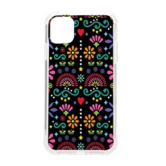 Mexican Folk Art Seamless Pattern Iphone 11 Tpu Uv Print Case by Bedest