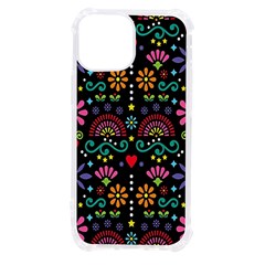 Mexican Folk Art Seamless Pattern Iphone 13 Mini Tpu Uv Print Case by Bedest