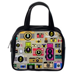 Retro Camera Pattern Graph Classic Handbag (one Side) by Bedest